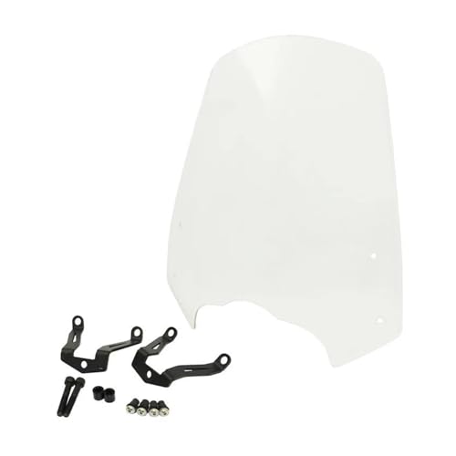 SPAMFAFGHQ Geeignet für Kawasaki für Vulcan S 650 EN650 2015 2016 2017 2018 2019 2020 2021 2022 2023 Windschutzscheibe Windschutz Schutzschirm mit Halterung(Klar) von SPAMFAFGHQ
