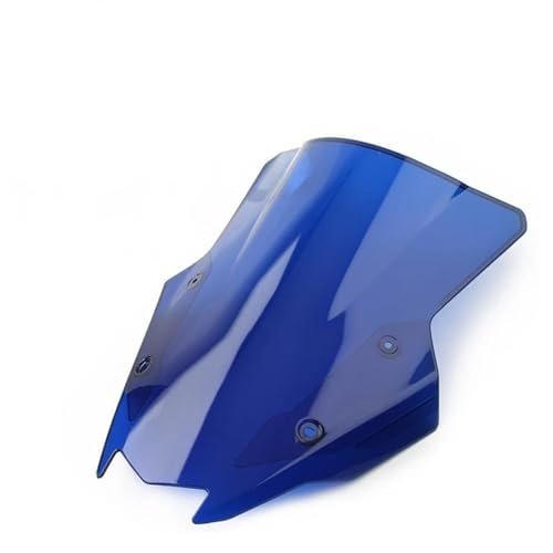SPAMFAFGHQ Motorrad-Bildschirm Double Bubble Windschutzscheibe Deflektor Schutz Windschutzscheibe Für Kawasaki Für Ninja Z1000s XZ1000 SX 2020 2021 2022(Blau) von SPAMFAFGHQ