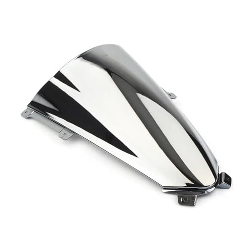 SPAMFAFGHQ Motorrad Double Bubble Windschutzscheibe Deflektor Schutz Wind Bildschirm Für Ducati Für Panigale V2 V4 R S V4R V4S 2018 2019 2020 2021 2022(Silber) von SPAMFAFGHQ