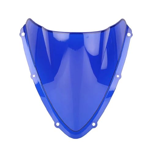 SPAMFAFGHQ Motorrad Double Bubble Windschutzscheibe Deflektor Schutz Windschutz Für Suzuki GSXR600 GSXR750 GSXR 600 750 K8 2008 2009 2010(Blau) von SPAMFAFGHQ