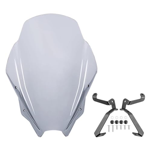 SPAMFAFGHQ Motorrad-Frontscheibe Für Suzuki GSX 8S GSX8S GSX-8S 2023 2024 Windschutzscheibe Luftabweiser(GRAU) von SPAMFAFGHQ