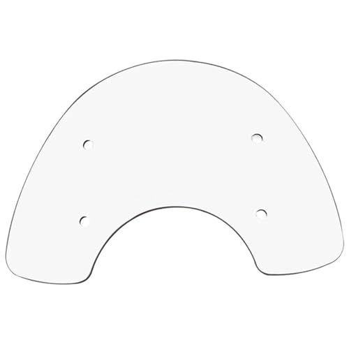 SPAMFAFGHQ Motorrad-Frontscheiben-Deflektor-Modifikationszubehör Mit Edelstahlhalterung Für SYM Fiddle4 Fiddle 4 Fiddle-4(Klar,27CM) von SPAMFAFGHQ