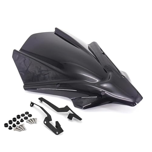 SPAMFAFGHQ Motorrad Windschutz Windschutz Verkleidung Deflektor Abdeckung Windabweiser Visier Für Y&amaha MT-07 2021(SCHWARZ) von SPAMFAFGHQ