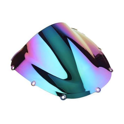 SPAMFAFGHQ Motorrad-Windschutzscheibe Double Bubble Für CBR954RR 2002 2003 Aus ABS-Kunststoff(Deep-Iridium) von SPAMFAFGHQ