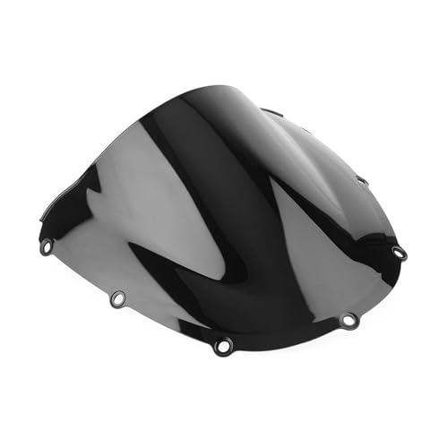 SPAMFAFGHQ Motorrad-Windschutzscheibe Double Bubble Für CBR954RR 2002 2003 Aus ABS-Kunststoff(SCHWARZ) von SPAMFAFGHQ