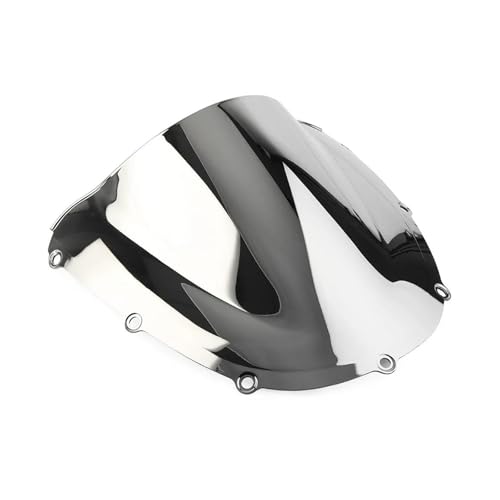 SPAMFAFGHQ Motorrad-Windschutzscheibe Double Bubble Für CBR954RR 2002 2003 Aus ABS-Kunststoff(Silber) von SPAMFAFGHQ