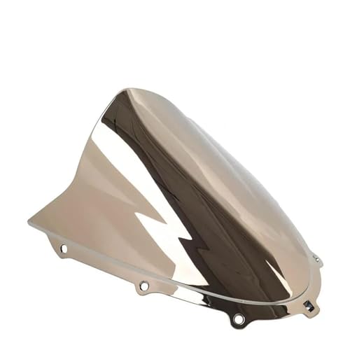 SPAMFAFGHQ Motorrad-Windschutzscheibe Double Bubble Windabweiser Für Suzuki GSXR 125 150 2018 2019 2020 2021 2022(Silber) von SPAMFAFGHQ
