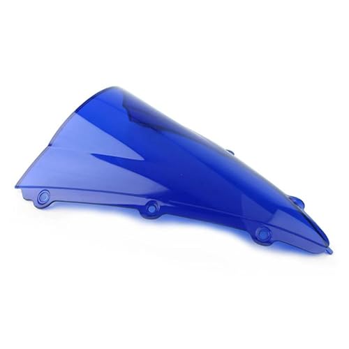 SPAMFAFGHQ Motorrad-Windschutzscheibe Double Bubble Windabweiser Für Y&amaha YZF 1000 R1 2004 2005 2006(Blau) von SPAMFAFGHQ