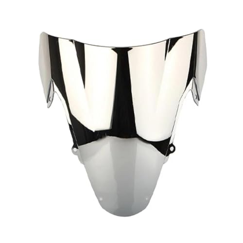 SPAMFAFGHQ Motorrad-Windschutzscheibe Double Bubble Windschutzscheibe Für Suzuki GSXR1000 GSXR GSX-R 1000 K3 2003 2004(Silber) von SPAMFAFGHQ
