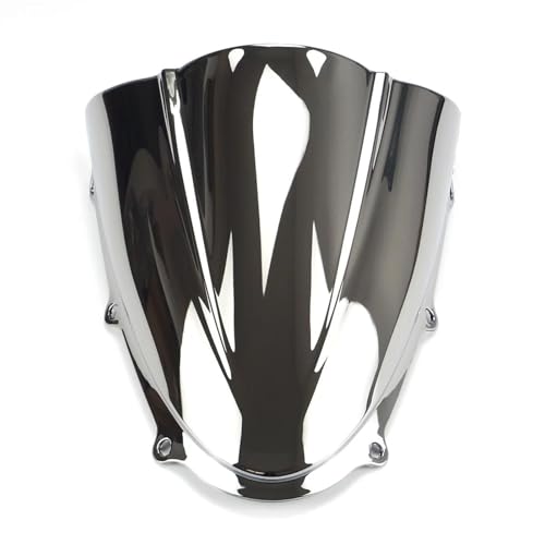 SPAMFAFGHQ Motorrad-Windschutzscheibe Für Suzuki GSXR125 GSXR150 2017 2018 2019 2020 2021 2022 2023 Double Bubble(Chrom) von SPAMFAFGHQ