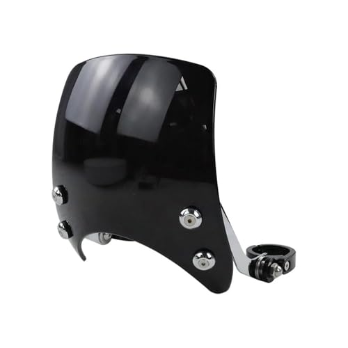 SPAMFAFGHQ Motorrad-Windschutzscheibe Transparent Gabel Für Harley Sportster 883 X48 Für Iron 1200 Superlow Roadster Kompatibel Mit 39mm–41Mm(SCHWARZ) von SPAMFAFGHQ