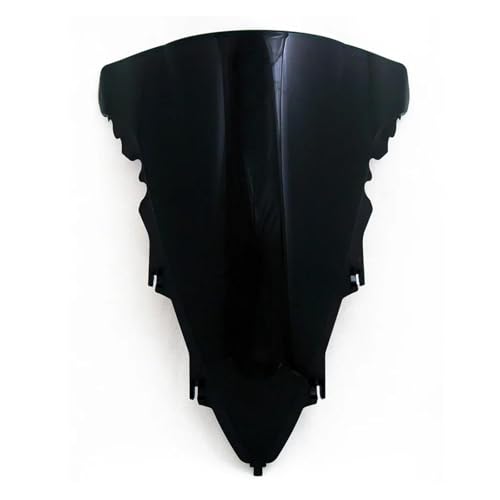 SPAMFAFGHQ Motorrad-Windschutzscheibe Windabweiser für Y&amaha YZFR1 2009 2010 2011 2012 2013 2014 Doppel-Bubble(SCHWARZ) von SPAMFAFGHQ
