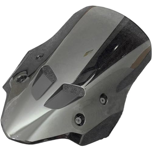 SPAMFAFGHQ Motorrad Windschutzscheibe Windschutz Bildschirm Double Bubble Windabweiser Verkleidung Für CB500X CB400X CB400X CB500X 2018-2024(GRAU) von SPAMFAFGHQ