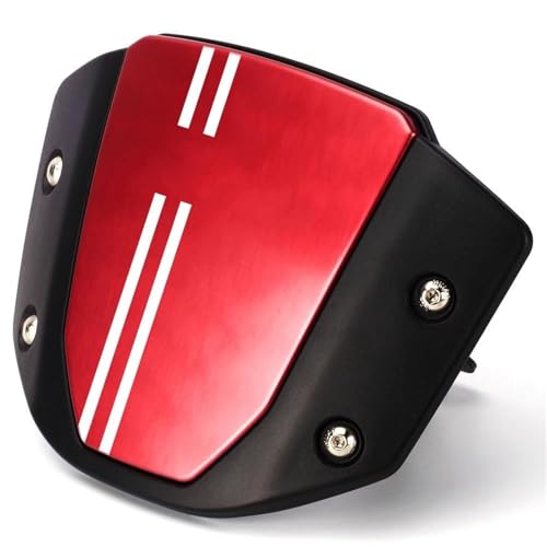 SPAMFAFGHQ Motorradzubehör Für CB650R CB 650 R CB650 R 2019 2020 2021 Windschutzscheibe Frontscheibe Windabweiser(ROT) von SPAMFAFGHQ