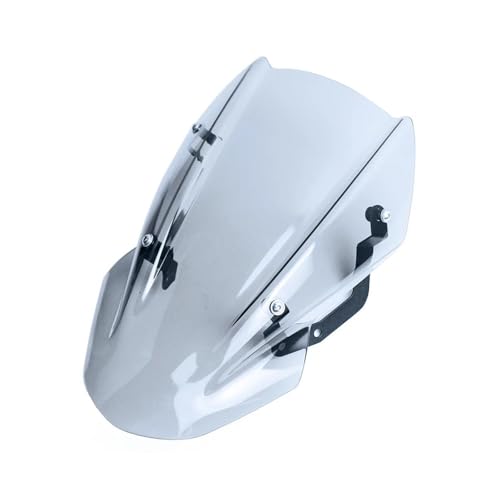 SPAMFAFGHQ Passend Für Kawasaki Z650 Z 650 2017 2018 2019 Motorrad-Windschutzscheibe Windschutzscheibe Windschutzscheibe Mit Montagehalterung(GRAU) von SPAMFAFGHQ