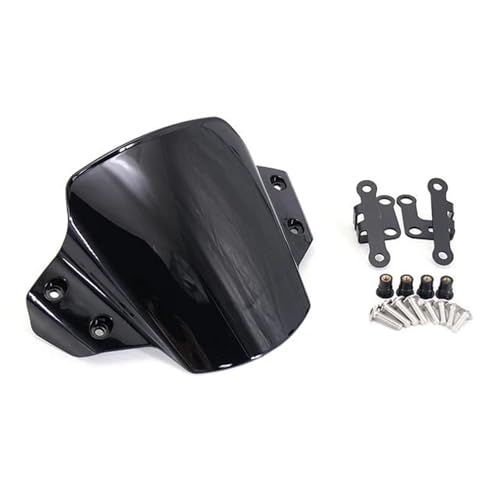 SPAMFAFGHQ Passend Für Y&amaha MT-09 MT09 MT 09 Mt09 2021 2022 2023 Motorradzubehör Windschutzscheibe(SCHWARZ) von SPAMFAFGHQ