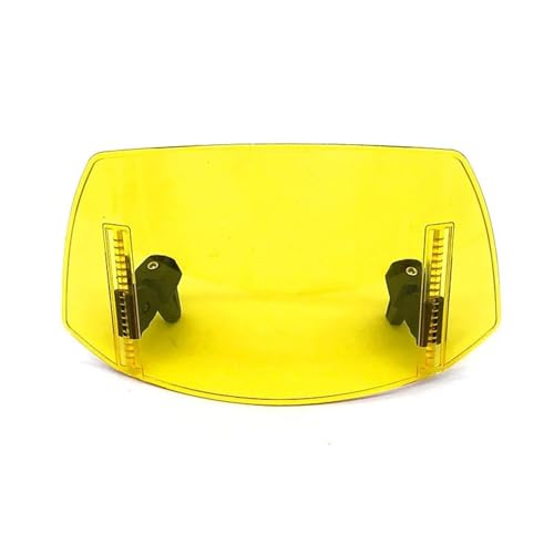 SPAMFAFGHQ Passend Für Zontes 350 T ADV 350D 350E 368G Motorrad-Winds chutzschei benver längerung Verstellbarer Spoiler Zubehör(Gelb) von SPAMFAFGHQ