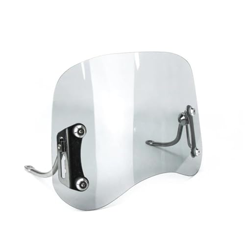 SPAMFAFGHQ Roller Windschutzscheibe Motorrad Windschutzscheibe Scooter Windschutz Windabweiser Kratzfeste Scheibe Universeller Spoiler Windabweiser(GRAU) von SPAMFAFGHQ