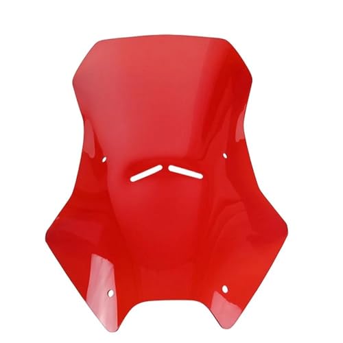 SPAMFAFGHQ Schwarze Motorrad-Touren-Windschutzscheibe Mit Spoiler Für XADV 750 X-ADV 750 XADV750 2021 2022 2023 2024(ROT) von SPAMFAFGHQ