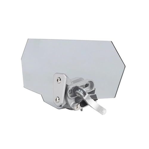 SPAMFAFGHQ Universal Motorrad Risen Clip Auf Windschutzscheibe Windschutzscheibe Verlängerung Spoiler Air Deflektor Für R1200GS Für XADV Für Tmax(Silber) von SPAMFAFGHQ