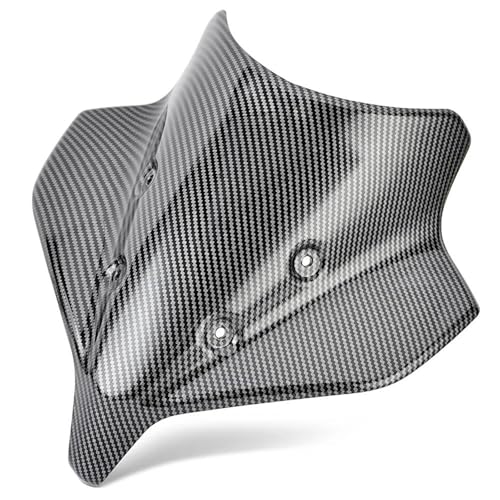 SPAMFAFGHQ Windschutzscheibe Motorrad Windschutzscheibe Windabweiser Für Y&amaha MT 10 MT-10 SP 2022 2023 2024 Zubehör(Carbon Fiber Look) von SPAMFAFGHQ