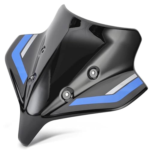 SPAMFAFGHQ Windschutzscheibe Motorrad Windschutzscheibe Windabweiser Für Y&amaha MT 10 MT-10 SP 2022 2023 2024 Zubehör(Helles Schwarz) von SPAMFAFGHQ
