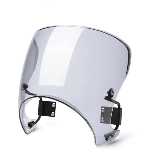 SPAMFAFGHQ Windschutzscheibe Windabweiser Für Kawasaki Z900RS Cafe ABS 2018 2019 2020 2021 2022 2023 2024(GRAU) von SPAMFAFGHQ