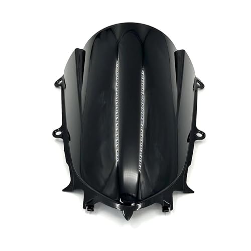 SPAMFAFGHQ Windschutzscheibe Windabweiser Windschutzscheibenspoiler Motorrad Für Y&amaha YZF R7 2022–2024 R6 2017–2024 Doppelblasenspoiler(SCHWARZ) von SPAMFAFGHQ
