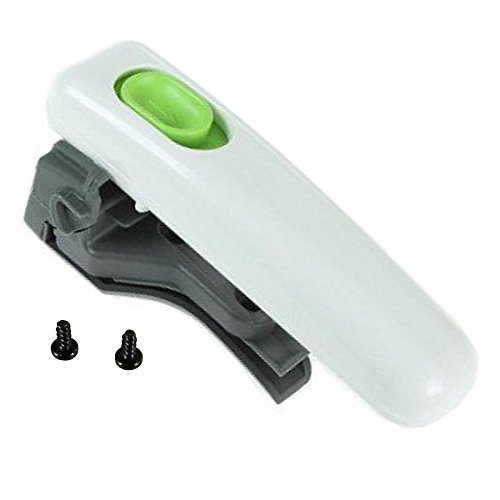 Spares2go Griff mit Schrauben kompatibel mit Tefal kompatibel mit Actifry Fritteuse (weißer Griff, grüner Kontrollknopf) von Spares2go