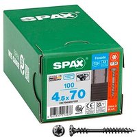 SPAX® Fassadenschrauben T20 Linsensenkkopf BLAX A2 25470404507022 4,5 mm x 70 mm, 100 St. von SPAX®