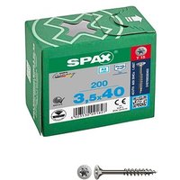 SPAX® Universalschrauben T15 Senkkopf Edelstahl A2 0197000350403 3,5 mm x 40 mm, 200 St. von SPAX®