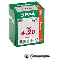 SPAX® Universalschrauben T20 Halbrundkopf WIROX 0201010400203 4 mm x 20 mm, 200 St. von SPAX®