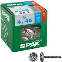 SPAX® Spenglerschrauben T20 Linsensenkkopf A2 4577000450456 4 mm x 45 mm, 80 St. von SPAX®