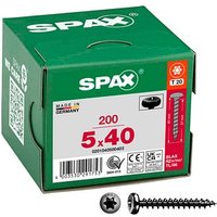 SPAX® Universalschrauben T20 Halbrundkopf BLAX 0201040500403 5 mm x 40 mm, 200 St. von SPAX®
