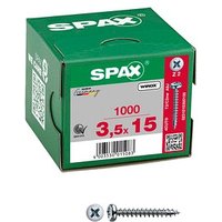 SPAX® Universalschrauben Z2 Halbrundkopf WIROX 0231010350155 3,5 mm x 15 mm, 1000 St. von SPAX®