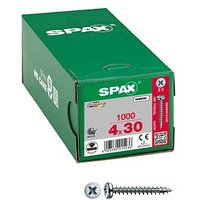 SPAX® Universalschrauben Z2 Halbrundkopf WIROX 0231010400305 4 mm x 30 mm, 1000 St. von SPAX®