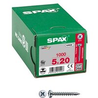 SPAX® Universalschrauben Z2 Halbrundkopf WIROX 0231010500205 5 mm x 20 mm, 1000 St. von SPAX®
