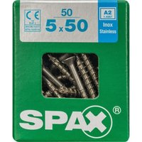 Spax - Universalschrauben 5.0 x 50 mm tx 20 Senkkopf - 50 Stk. Holzschrauben von SPAX