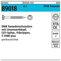 S A2 Linsenkopf Fraesrippen T-Star Plus T20 Teilgewinde Cut 200St 4,5x50 - Spax von SPAX