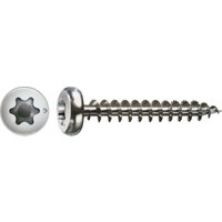 Spax - Edelstahlschraube, 3 x 20 mm, 200 Stück, Vollgewinde, Halbrundkopf, t-star plus T10, S-Spitze - 0207000300203 von SPAX