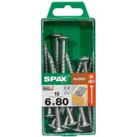 Spax - Holzbauschrauben 6.0 x 80 mm tx 30 Tellerkopf - 10 Stk. Holzschrauben von SPAX
