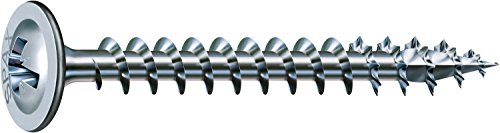 SPAX Rückwandschraube, 3,5 x 35 mm, 2000 Stück, Kreuzschlitz Z2, Rückwandkopf, Vollgewinde, 4CUT, WIROX A3J, 0281010350352 von SPAX