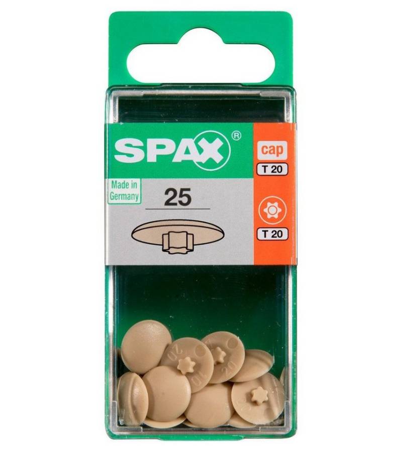SPAX Abdeckkappe Spax Abdeckkappen beige zum stecken - 25 Stk. von SPAX