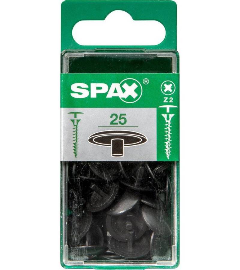 SPAX Abdeckkappe Spax Abdeckkappen braun zum stecken - 25 Stk. von SPAX