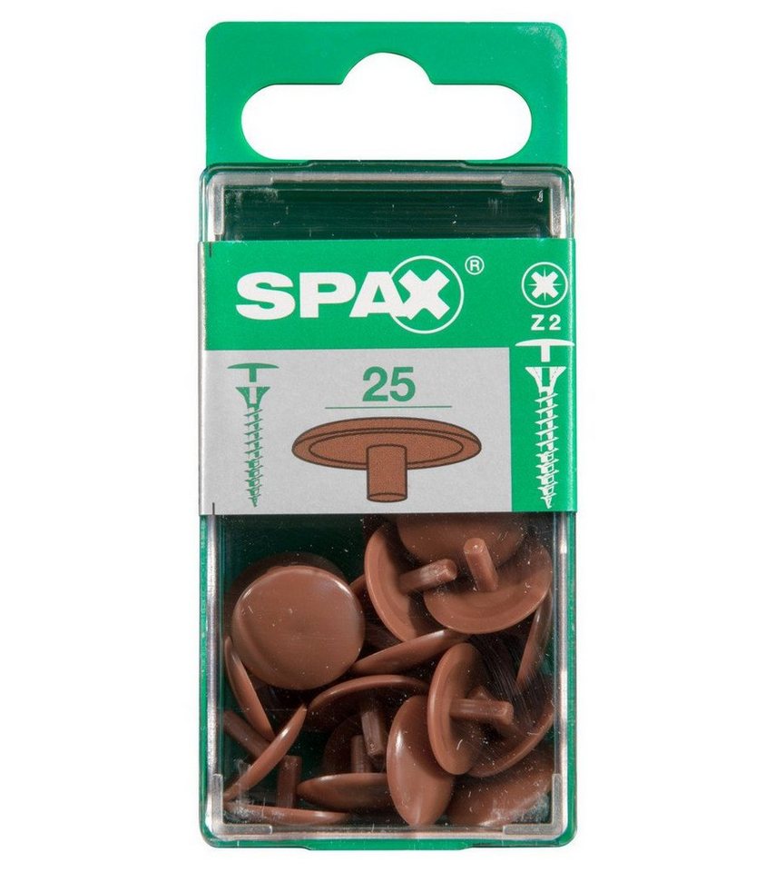 SPAX Abdeckkappe Spax Abdeckkappen rehbraun zum stecken - 25 Stk. von SPAX