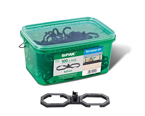 SPAX Air, zur besseren Belüftung, in Henkelbox Größe L für ca. 7m², Abstand: 6,5mm, Schwarz, 5009422565009 von SPAX