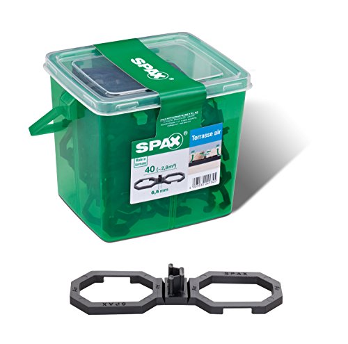 SPAX Air, zur besseren Belüftung, in Henkelbox M für ca. 2,8m², Abstand: 6,5mm, Schwarz, 5009422564009 von SPAX