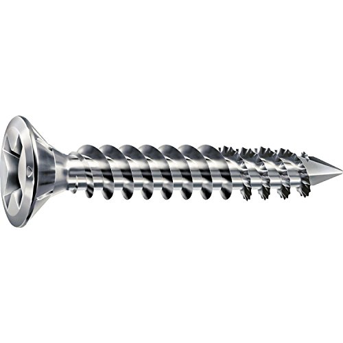 SPAX-FEX CUT SPAX-FEX CUT Beschlagschraube 4,0x38 mm | PH 2 | Stahl silber | für PVC-Holzprofile | 2000 Stück Pack SPAX-FEX CUT SPAX-FEX CUT Beschlagschraube 4,0x38 mm | PH 2 | Stahl silber | für PVC-Holzprofile | 2000 Stück Pack von SPAX