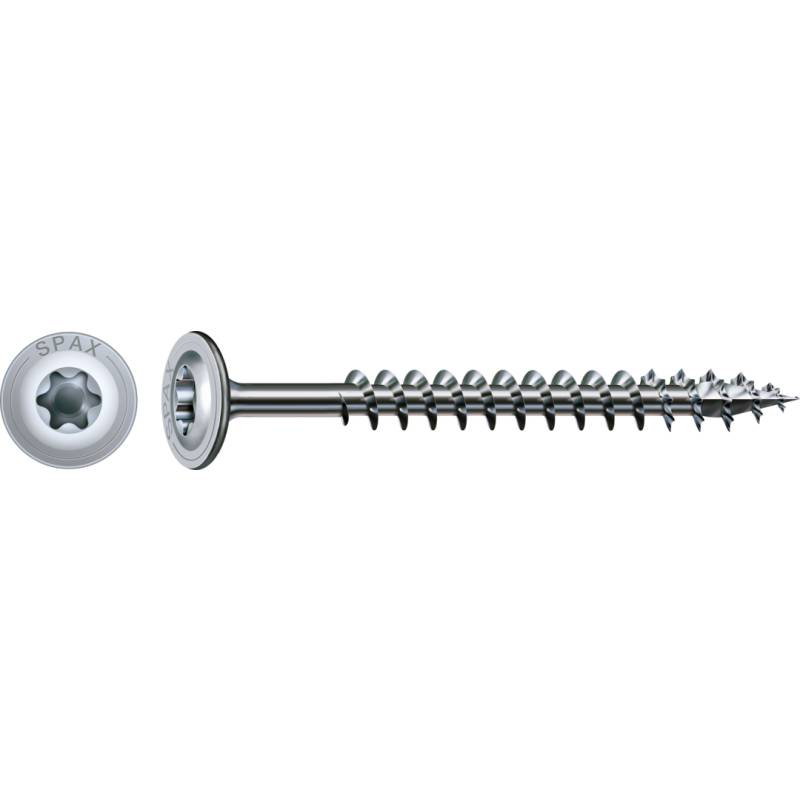 SPAX HI.FORCE Holzbauschraube WIROX Vollgewinde Tellerkopf T-STAR plus 4CUT-Spitze 10 x 80mm - 50 Stück von SPAX International GmbH & Co. KG