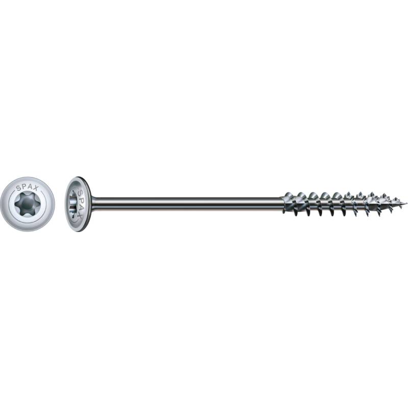 SPAX HI.FORCE Holzbauschraube WIROX Teilgewinde Tellerkopf T-STAR plus 4CUT-Spitze 6 x 250mm - 50 Stück von SPAX International GmbH & Co. KG